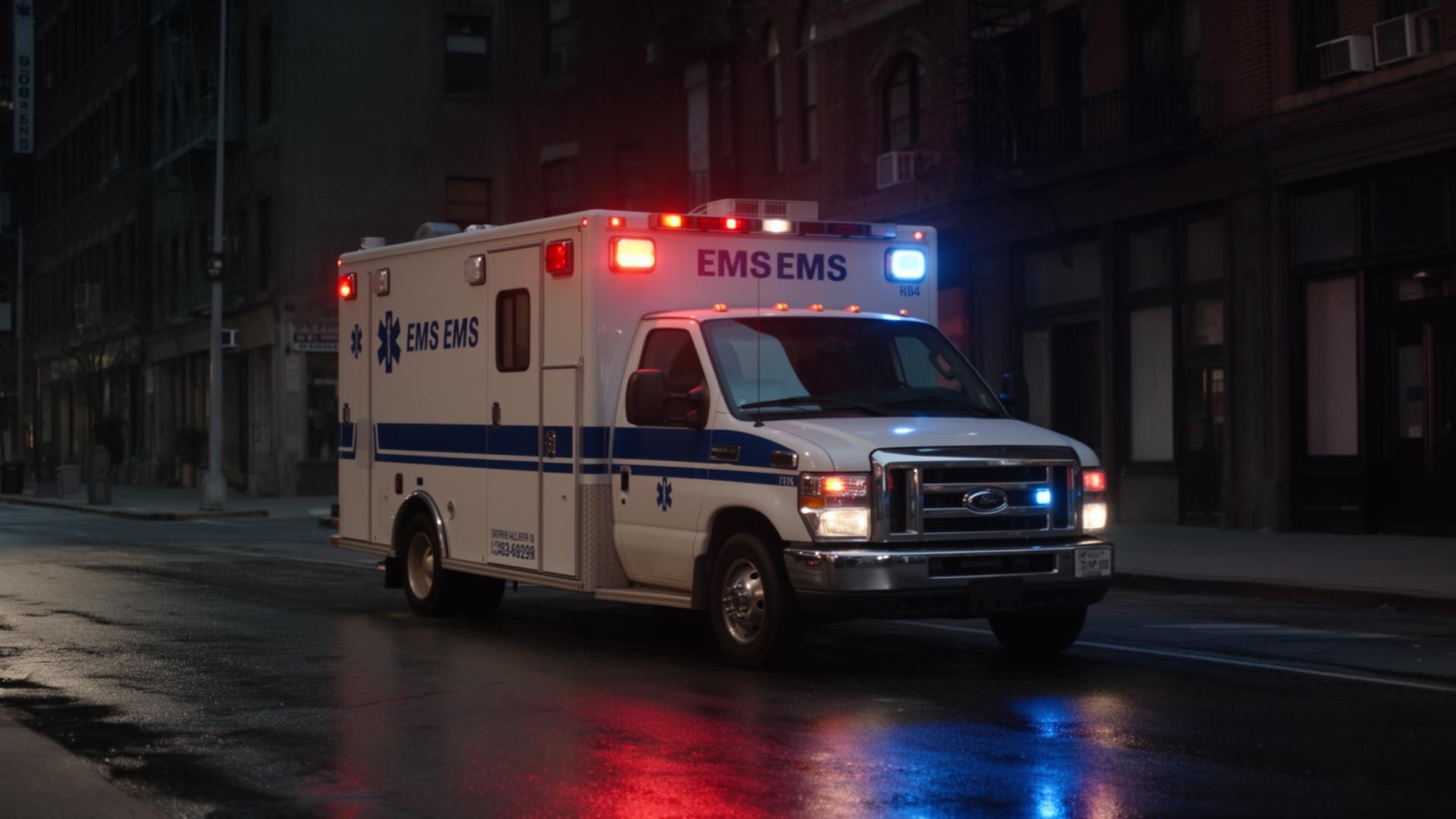 EMS providers attending to a patient
